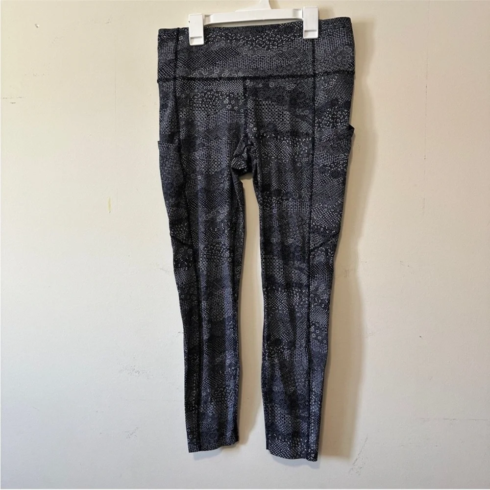 Lululemon Fast & Free 7/8 Tight II *Nulux 25" - Meisai White Black - Picture 6 of 6